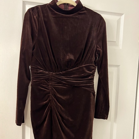 express brown velvet dress Evening Muse Floral Velvet Burnout Midi Dress Curves 2XL / teal
